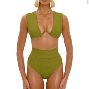 Andrea Iyamah olive green bikini. New worn.
